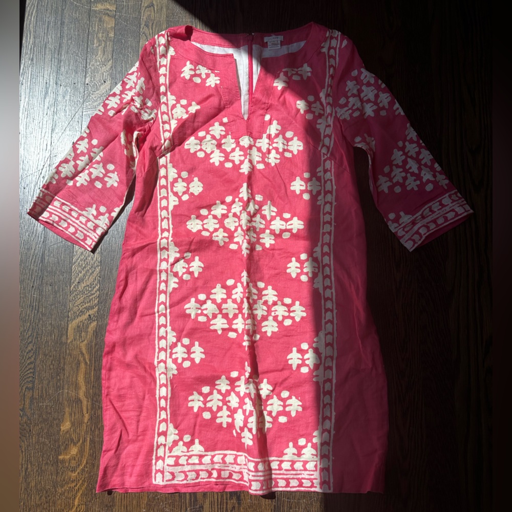 J Crew Linen Shift dress